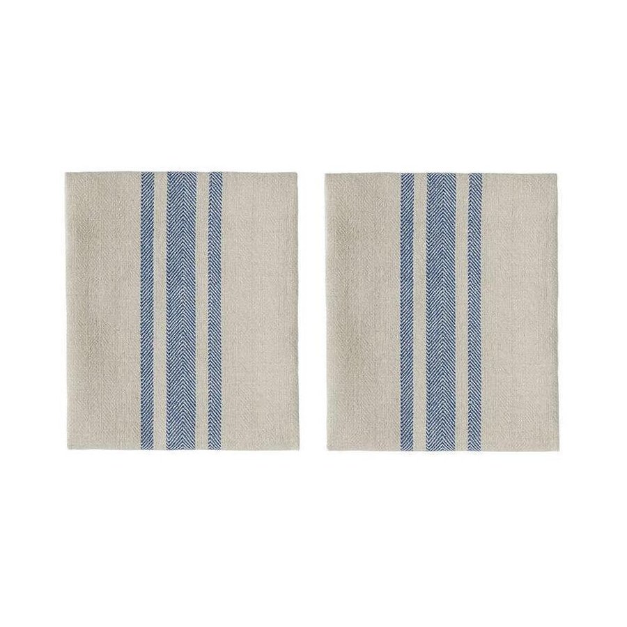 OYOY Linu Stoffserviette 2er Set 45x45 cm, Blau