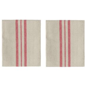 OYOY Linu Stofserviet 2 stk. 45x45 cm, Cherry Red