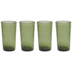 OYOY Kuki Highball Glas 4er Set 33 cl, Grn