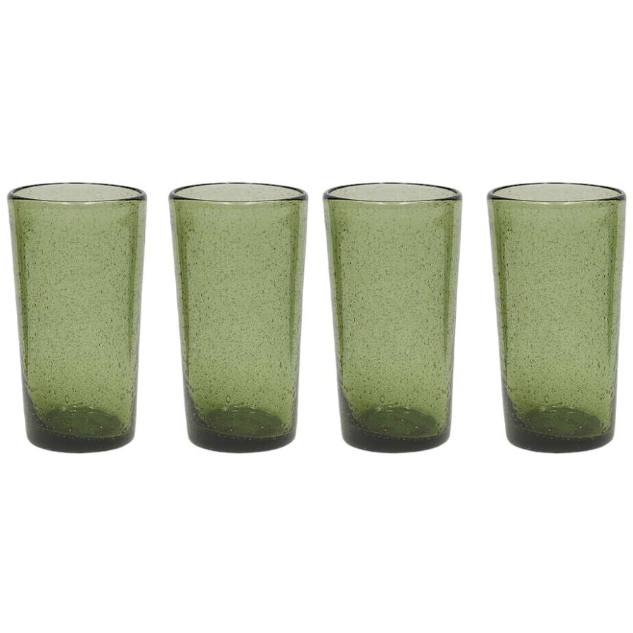 OYOY Kuki Highball-Glas 4er Set 33 cl, Grn