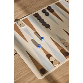 OYOY Backgammon 33,5x49 cm, Caramel/Blå