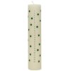 OYOY Polka Kalenderlys H25 cm, Offwhite/Grn