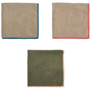 OYOY Mundus Microfiberklude 3 stk. 30x30 cm, Olive/Clay