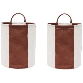 OYOY Kara Aufbewahrungskorb 2er Set H22 cm, Muskatnuss