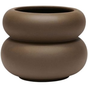 OYOY Kupla Blumentopf H19 cm, Braun