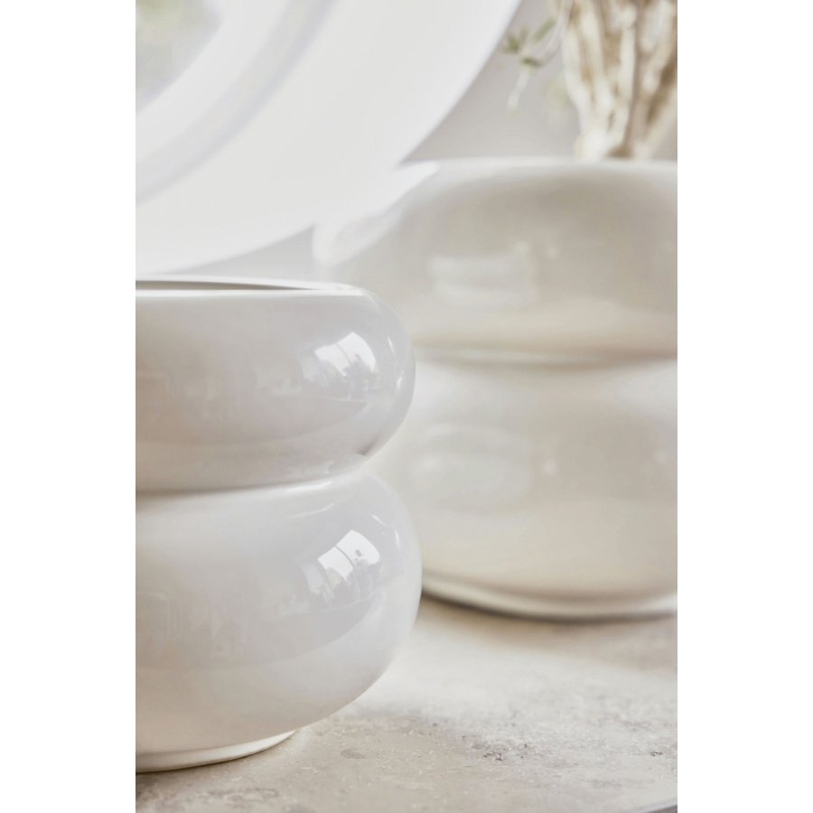 OYOY Kupla Blumentopf H25 cm, Cremefarben