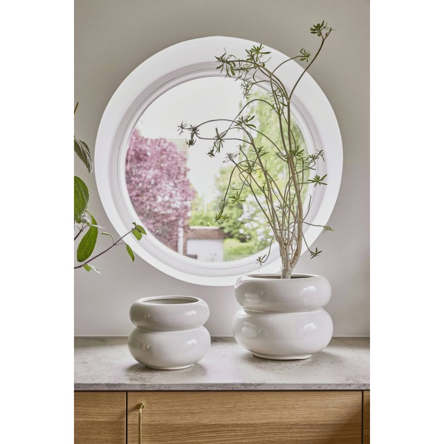 OYOY Kupla Blumentopf H25 cm, Cremefarben