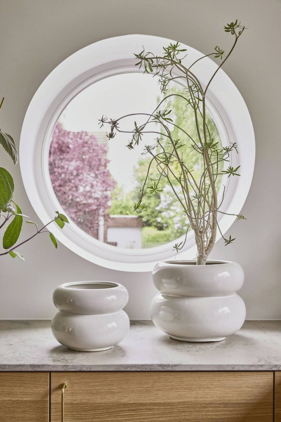 OYOY Kupla Blumentopf H25 cm, Cremefarben