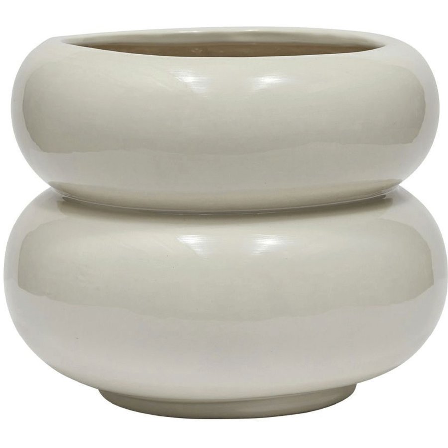 OYOY Kupla Blumentopf H25 cm, Cremefarben