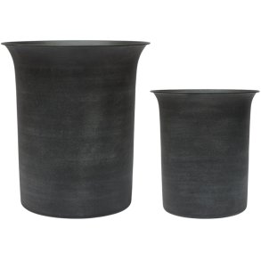 OYOY Iri Metal Blumentopf 2er Set 43 cm, Stone