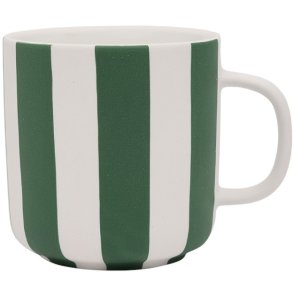 OYOY Toppu Tasse 35 cl, Cremewei/Grn