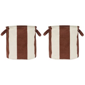 OYOY Kara Aufbewahrungskorb 2er Set H32 cm, Muskatnuss