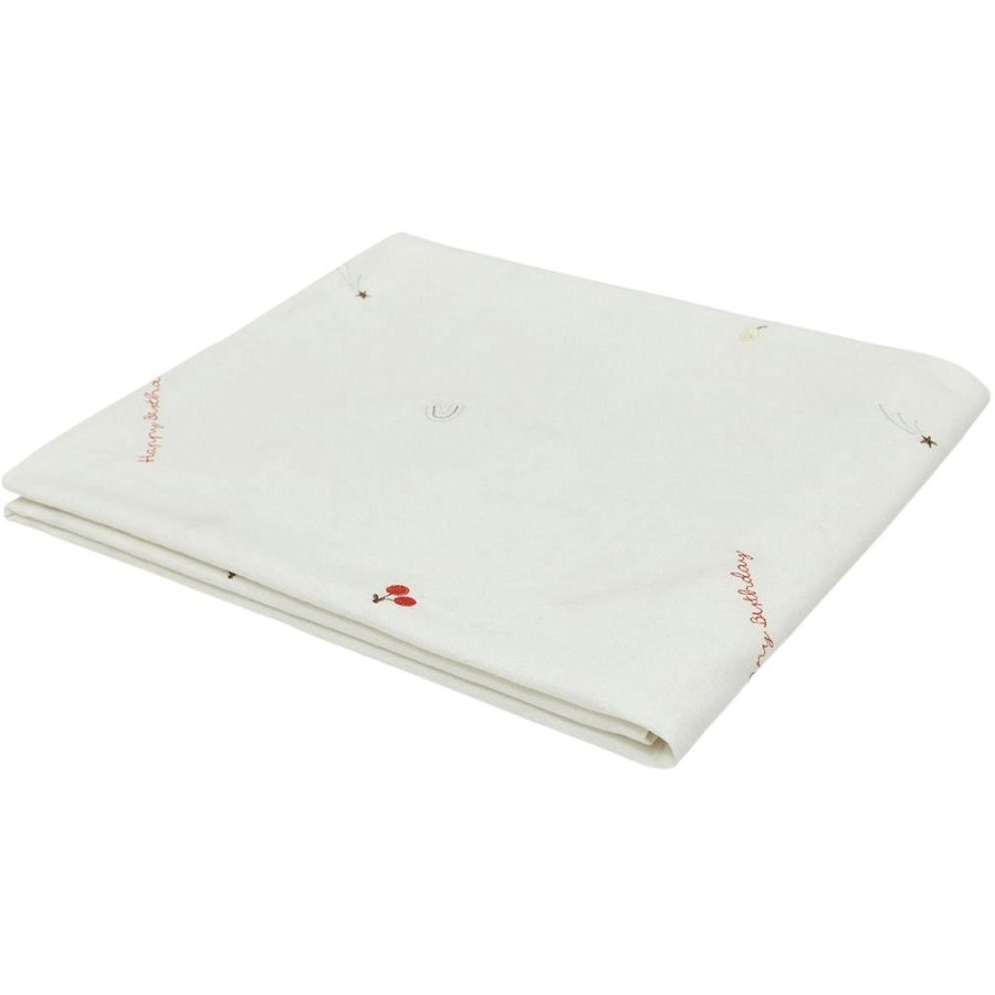 OYOY Birthday Tischdecke 160 cm, Cremefarben