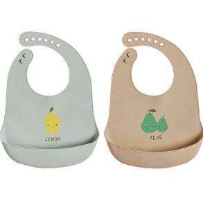 OYOY Mini Yummy Ltzchen 2er Set 27x19 cm, mint/Kamel