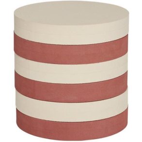 OYOY Mini Iro Hocker Stapelbar H28 cm, Vanille/Nutmeg