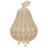 OYOY Mini Nachtlampenbirne 20 cm, Rattan