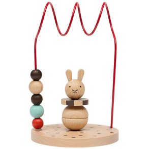 OYOY Mini Kugelrahmen Zirkushase H23 cm, Cherry Red