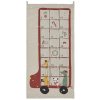 OYOY Bus Julekalender 52x104 cm, Clay/Rd