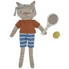 OYOY Mini Polly Cat Tennispuppe 32,5 cm, Hellbraune Melange