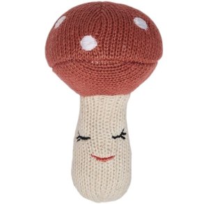 OYOY Mini Yummy Pilzrassel 11 cm, Gebrochenes Wei/Rot