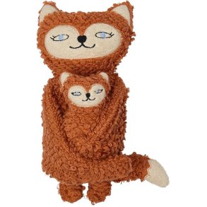 OYOY Mini Frida und Baby Felix Fox 31 cm, Caramel