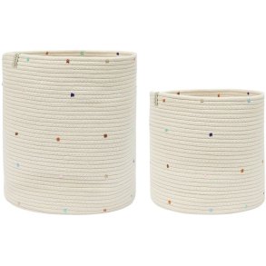 OYOY Mini Konfetti Aufbewahrungskorb 2er Set 35 cm