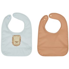 OYOY Mini Ltzchen Lobo Lwe 2er Set 34 cm, Caramel/Ice Blue