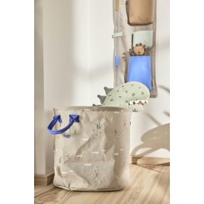OYOY Mini Foxy Opbevaringskurv 2 stk. H32 cm, Beige/Blå