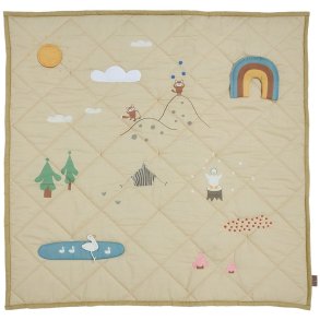 OYOY Mini Forest Aktivittsteppich 102x102 cm, Clay