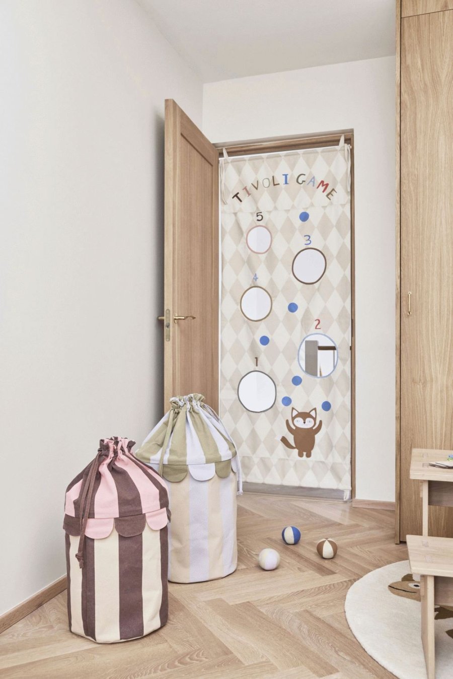 OYOY Mini Saga Kurvest 2 stk, Rose/Lilla