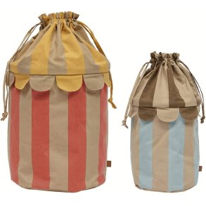 OYOY Mini Saga Korbset 2er Set, Eisblau/Rot