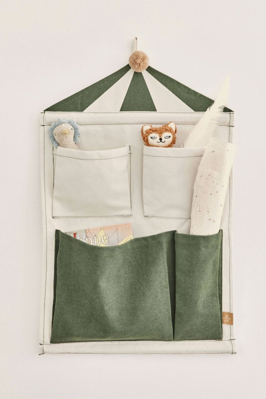 OYOY Mini Circus Vgopbevaring 40x60 cm, Clay/Grn