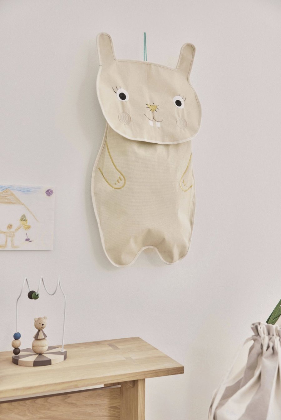 OYOY Mini Darling Rabbit Vgopbevaring 40x82 cm, Clay