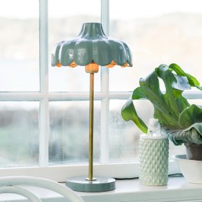 PR Home Wells Bordlampe H50 cm, Grøn/Messing