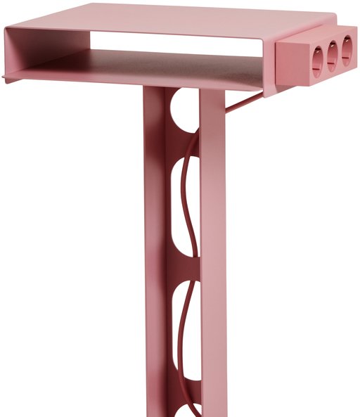 Pedestal Sidekick Beistelltisch H66 cm, Bubble Gum