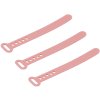 Pedestal Cable Ties 3 stk. 12 cm, Bubble Gum