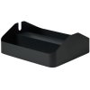 Pedestal Power Tray Double 27,5x25,5 cm, Charcoal