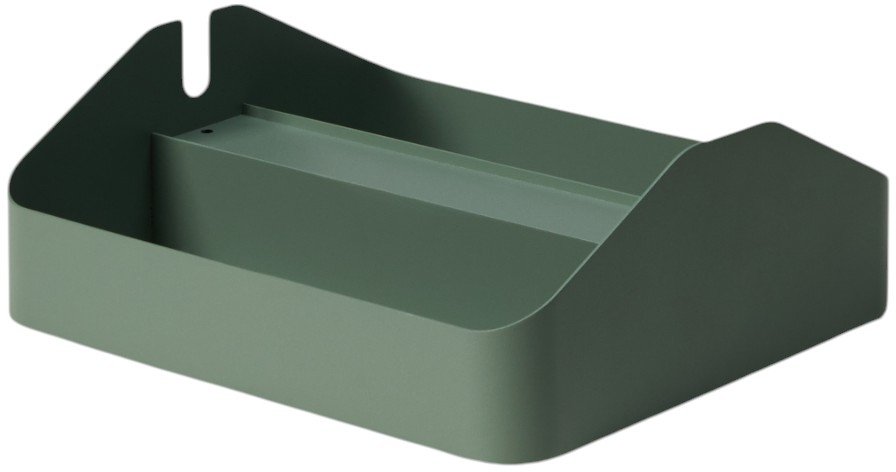 Køb Pedestal Power Tray Double 27,5x25,5 cm, Mossy Green