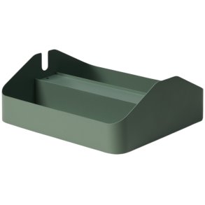 Pedestal Power Tray Double 27,5x25,5 cm, Mossy Green
