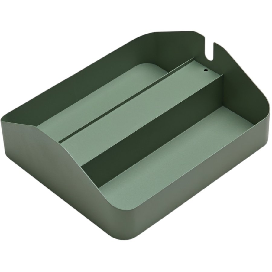 Pedestal Power Tray Double 27,5x25,5 cm, Mossy Green