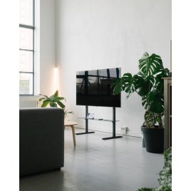 Pedestal Straight Tall TV-Stander H100 cm, Charcoal