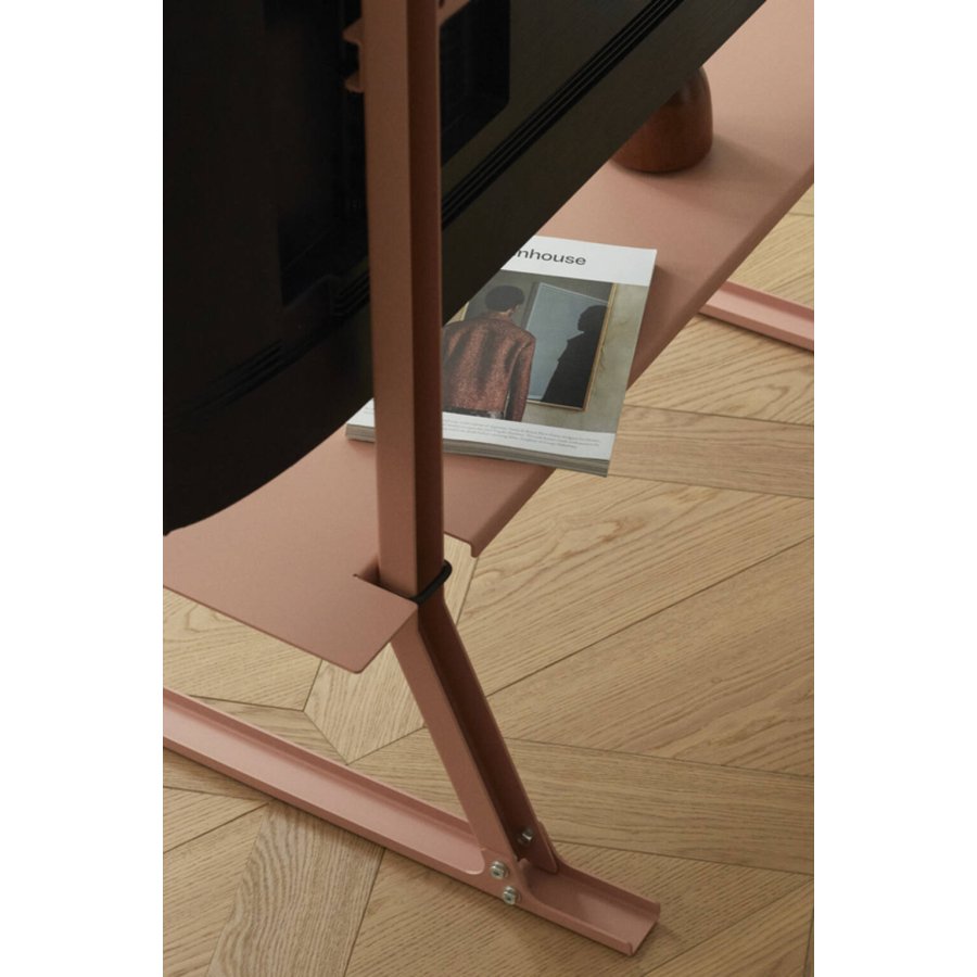 Pedestal Bendy Tall TV-Ständer H100 cm, Dusty Rose