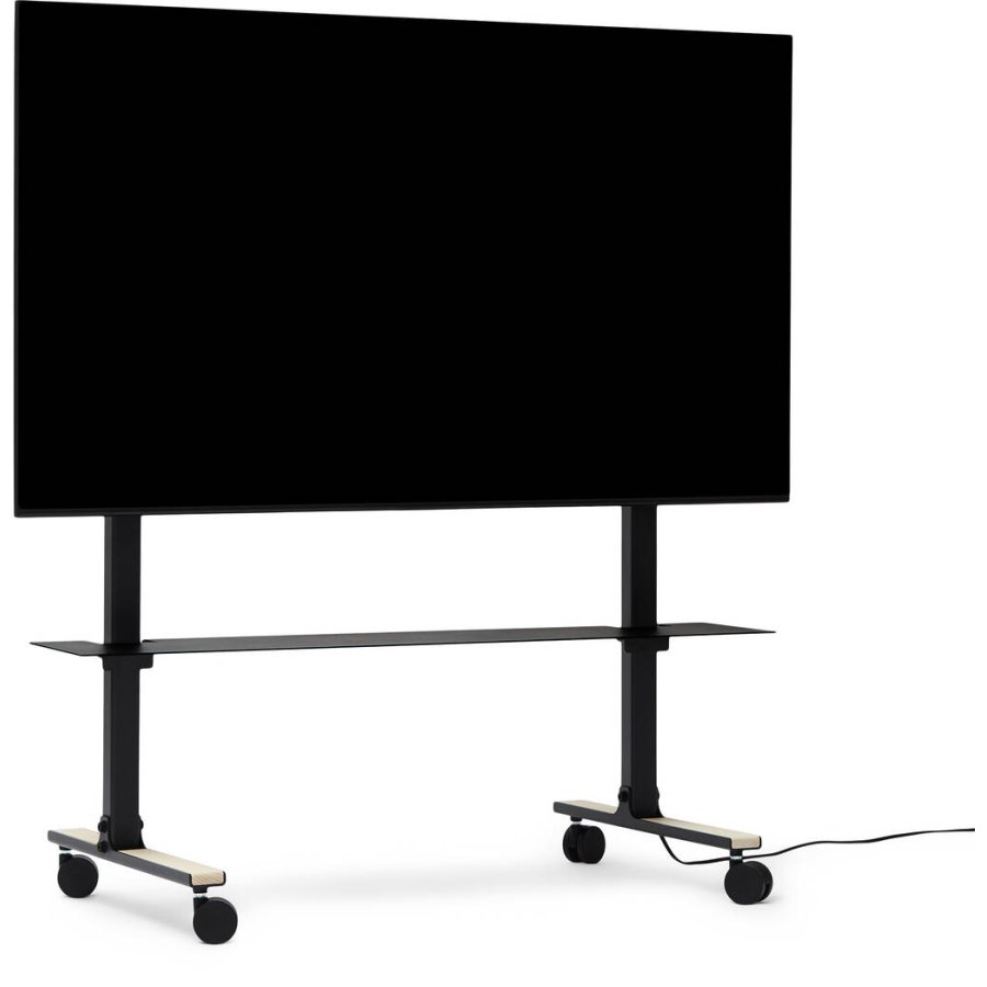 Pedestal Straight Rollin' TV-Ständer H105 cm, Charcoal