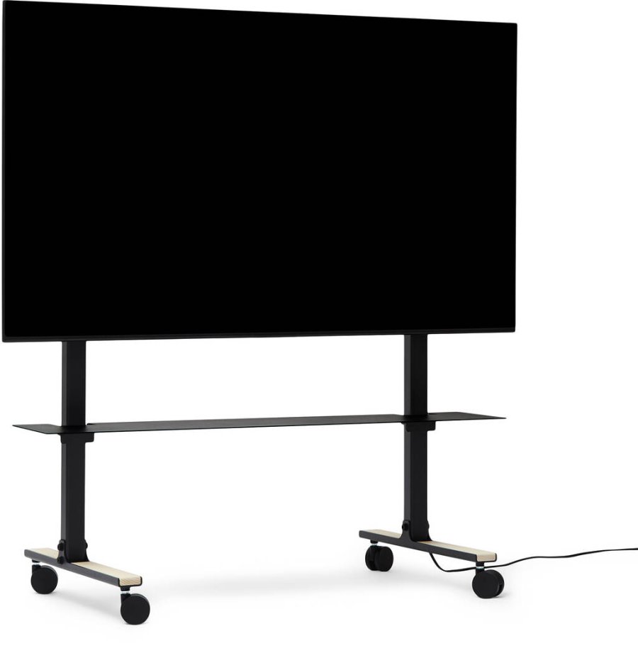 Pedestal Straight Rollin' TV-Ständer H105 cm, Charcoal