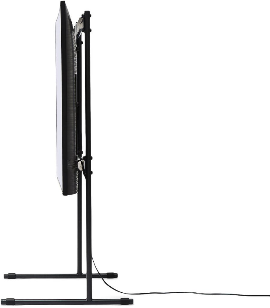 Pedestal Tube TV-Stander H100 cm, Charcoal