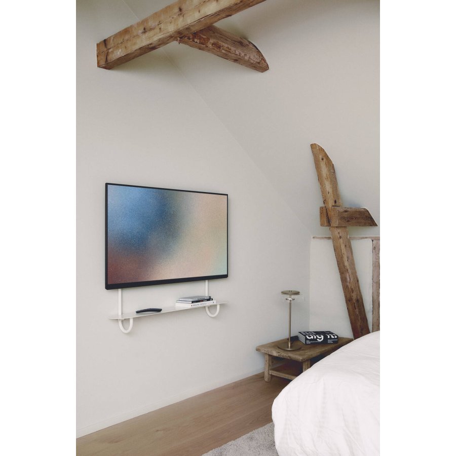 Pedestal Cane TV-Stander H82 cm, Pearl