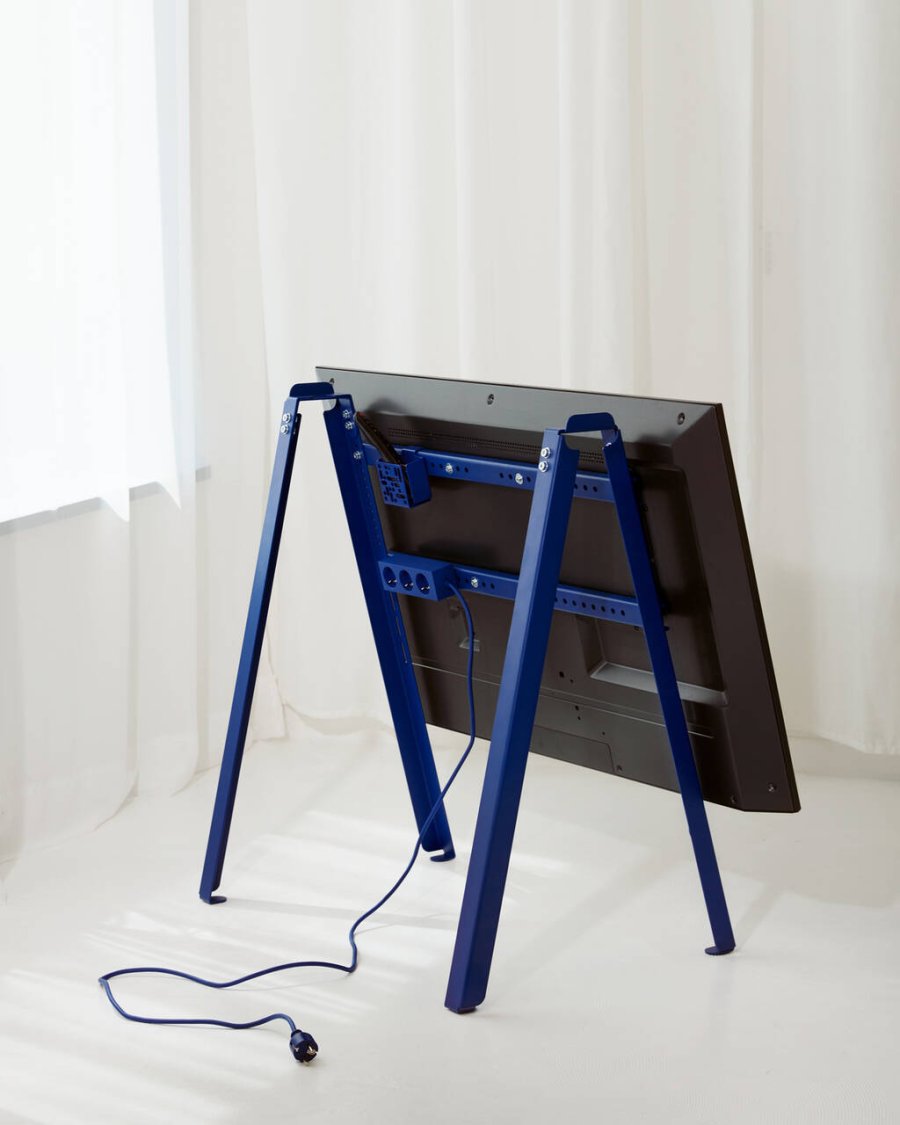 Pedestal A-frame TV-Stander H87 cm, Ultra Marine
