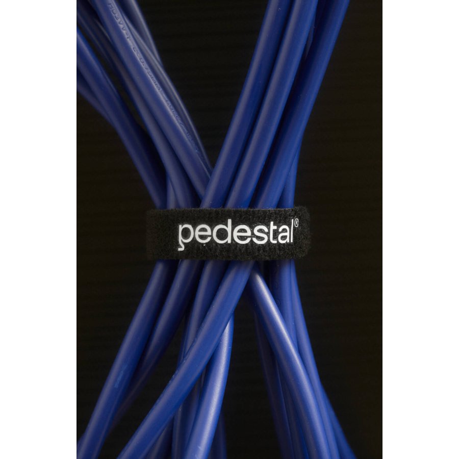 Pedestal Velcro Ties 6 stk. 20 cm, Schwarz