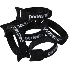 Pedestal Velcro Ties 6 stk. 20 cm, Schwarz
