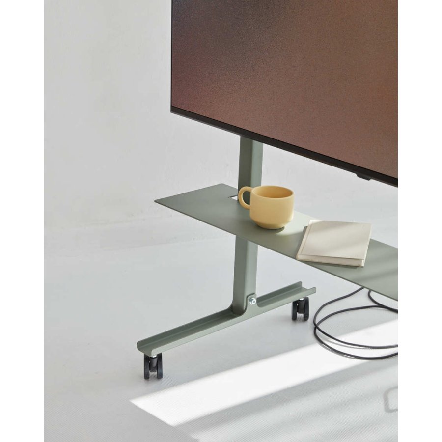 Pedestal Straight Rollin' TV-Ständer H105 cm, Mossy Green